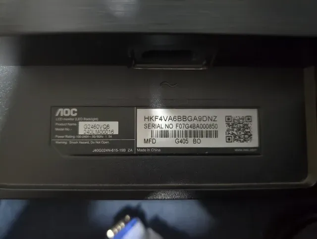 Monitor AOC G2460VQ6 24''