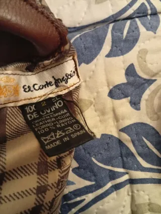 Cazadora Piel Caballero Talla M. Color camel.