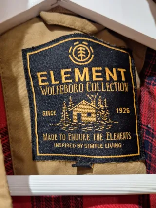 Abrigo beige/marrón Element talla M