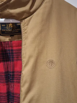 Abrigo beige/marrón Element talla M