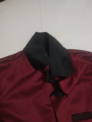 Américana de color granate y negro unise