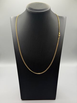 Ref48 Cadena barbada de oro de 18k