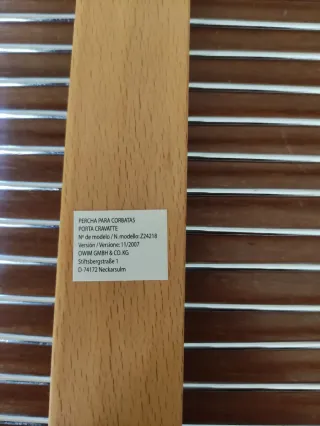 Percha para 20 corbatas