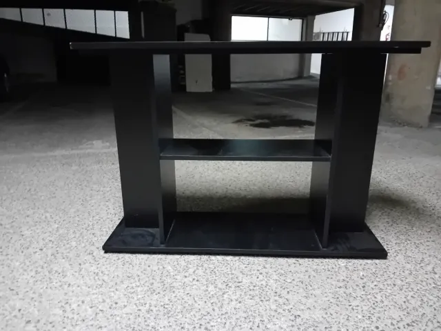 Mesa auxiliar negra madera