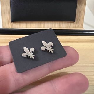 Pendientes Flor de Lis Plata