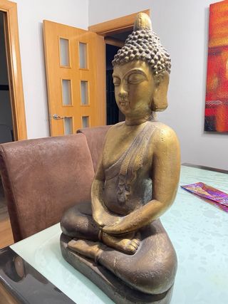Figura Buda Sentado Dorado