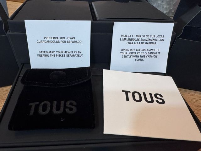 Estuche Organizador Joyas TOUS Negro Nuevo