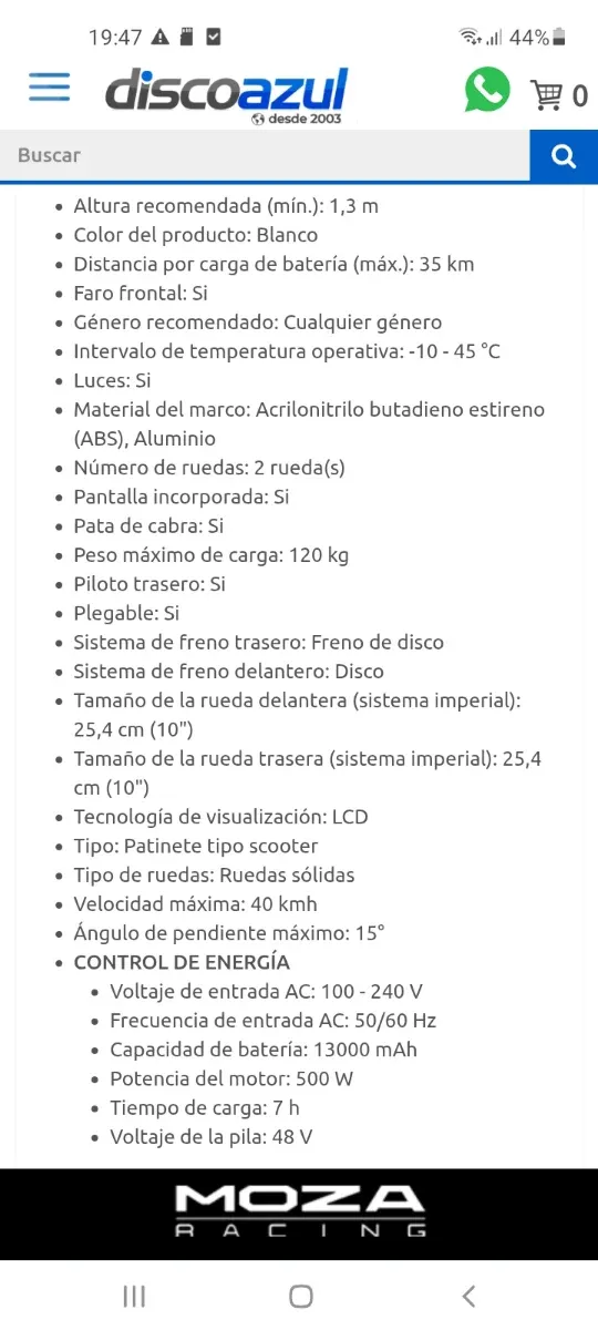 Patinete Eléctrico Skateflash