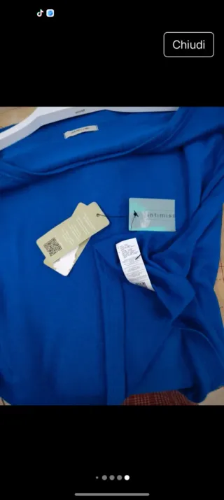 Maglia Intimissimi cashmere modal blu M