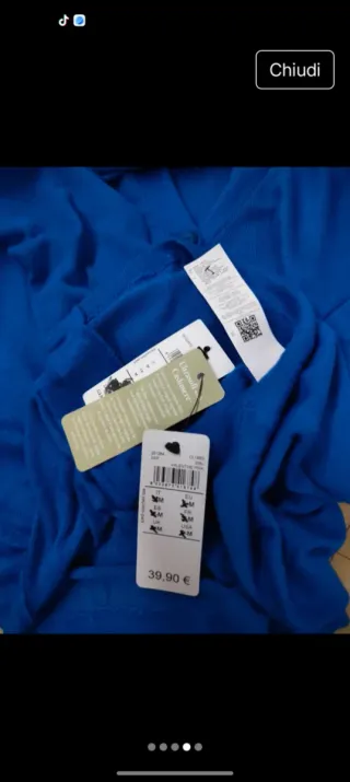 Maglia Intimissimi cashmere modal blu M