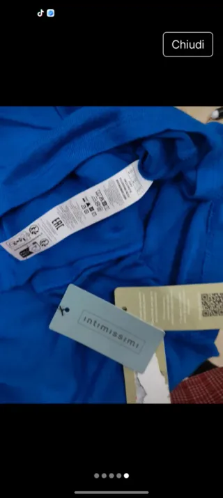 Maglia Intimissimi cashmere modal blu M