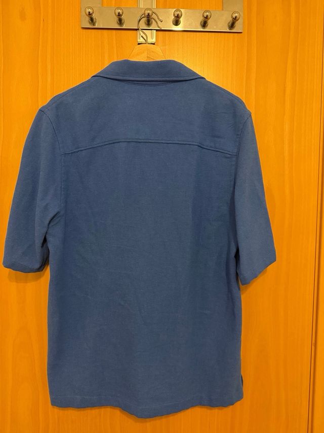 Camisa azul Zara manga corta