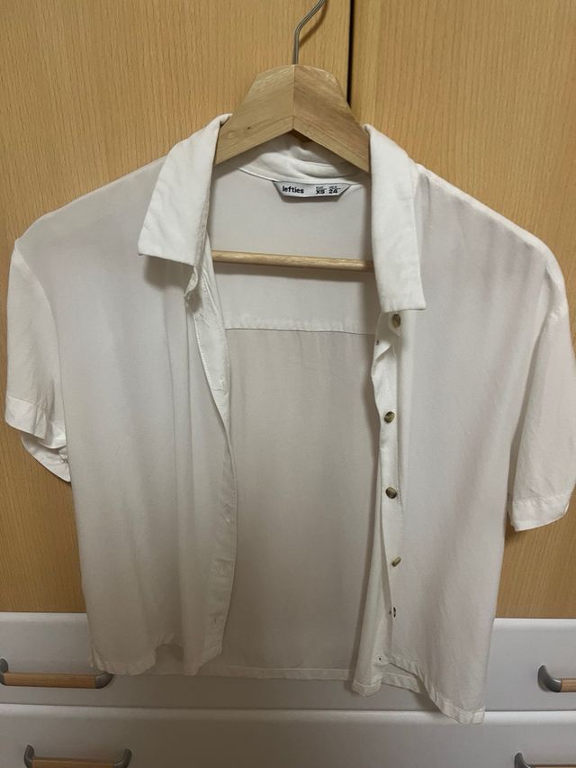 Camisa blanca manga corta