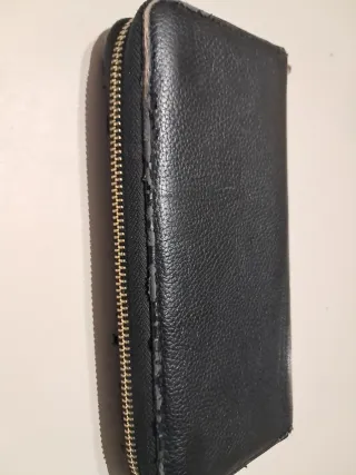 Cartera Guess Negra Cremallera