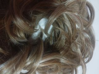 Goma con pelo postizo Rubio