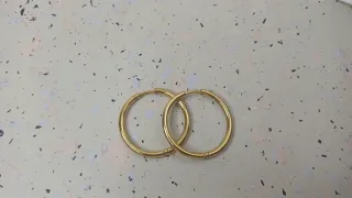 Pendientes Aro Chapado Oro 18k