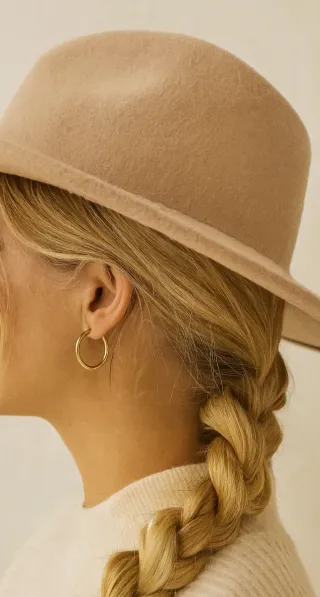 Pendientes Aro Chapado Oro 18k