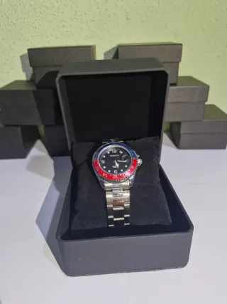 Reloj MODAIYA Elegante Negro y Plateado