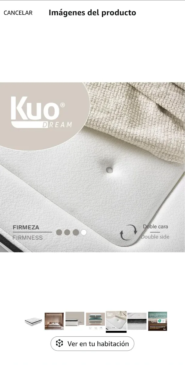 Colchón 135x180 de 26cm Nuevo con tara