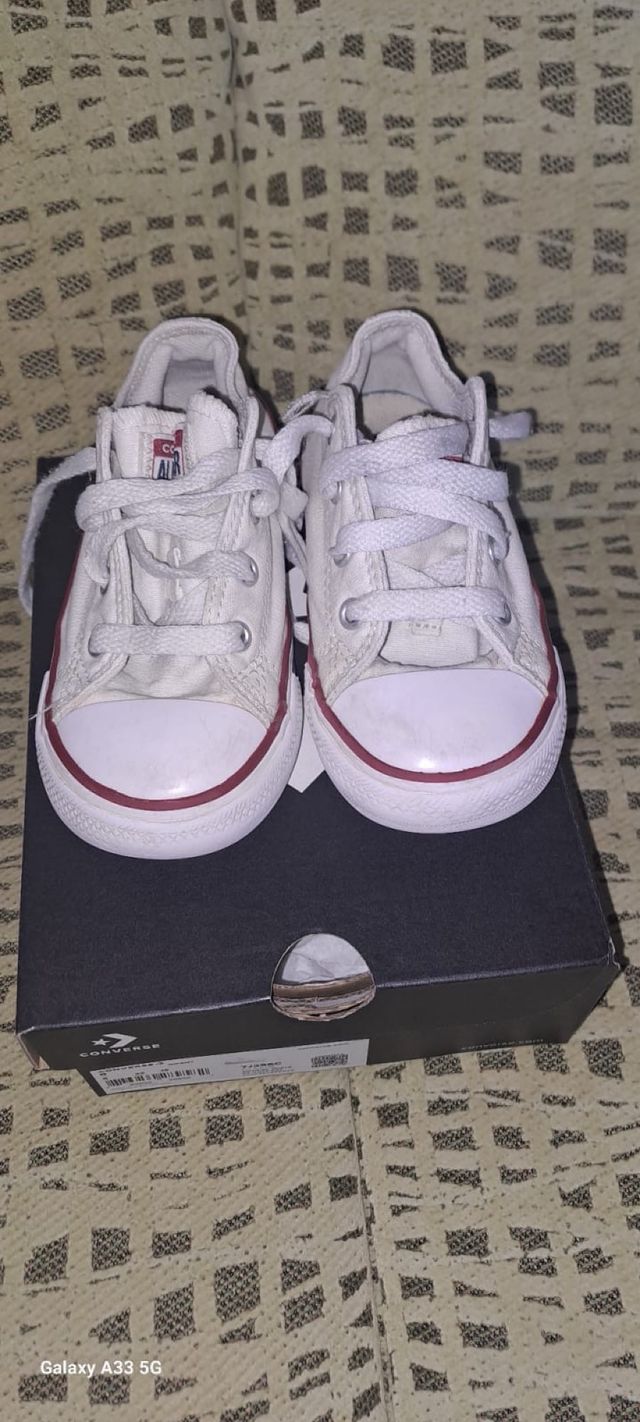 Converse niña blancas talla 25