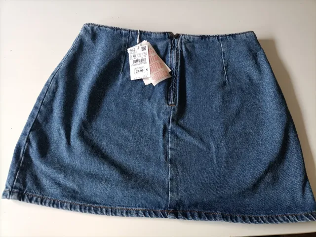 Gonna jeans blu taglia 42