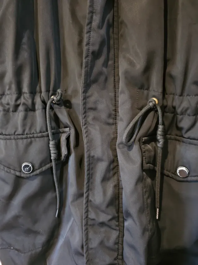 Abrigo Piel de Toro Negro Invierno