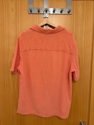 Camisa Zara Coral Manga Corta