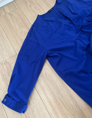 Vestido entretiempo Sfera azul eléctrico manga 3/4