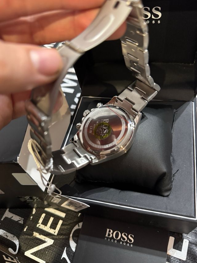 Reloj Hugo Boss Original Azul Plateado