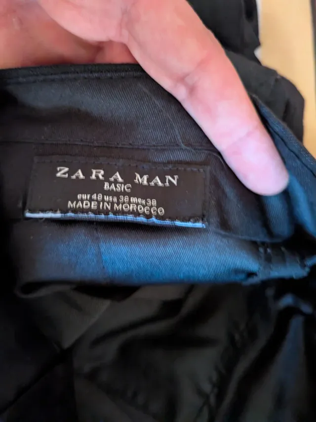 Traje Zara Hombre Negro