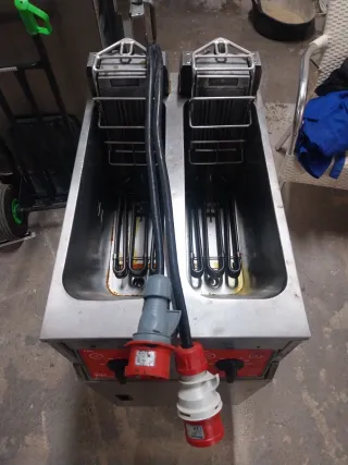 Freidora doble industrial