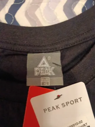 Camiseta Peak Talla XL Negra
