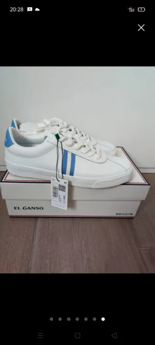 Zapatillas El Ganso Blancas y Azules