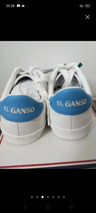 Zapatillas El Ganso Blancas y Azules