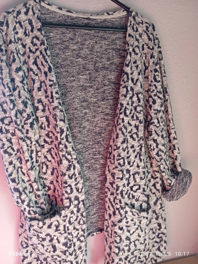 Chaqueta de punto con estampado