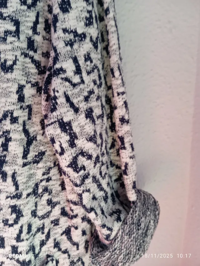 Chaqueta de punto con estampado