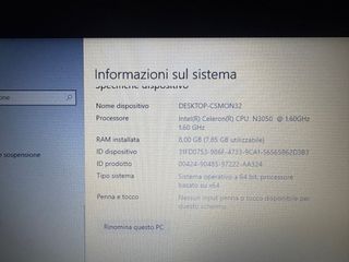 Notebook HP Celeron N3050 Argento