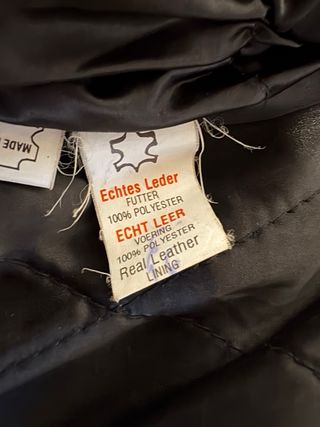 Chiodo in vera pelle vintage