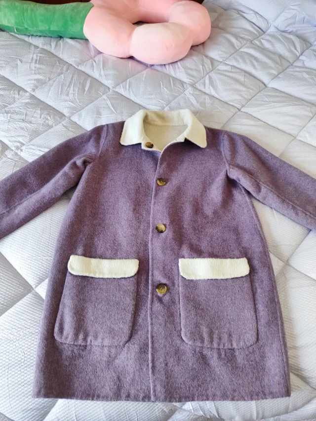 Abrigo de paño reversible niña Coconut