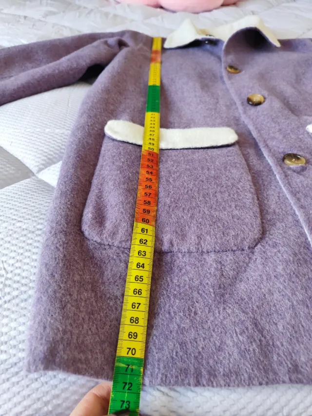 Abrigo de paño reversible niña Coconut