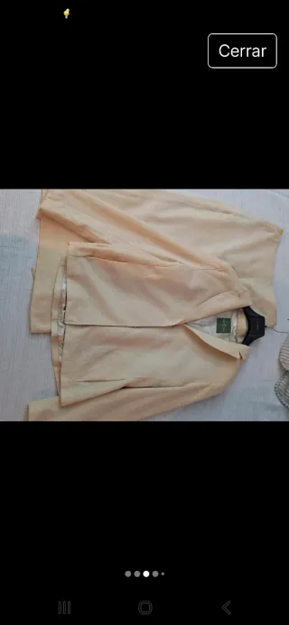 Traje chaqueta y pantalón Roberto Verino beige