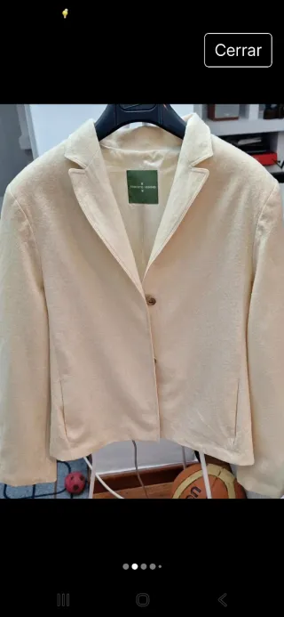 Traje chaqueta y pantalón Roberto Verino beige