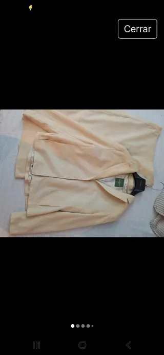 Traje chaqueta y pantalón Roberto Verino beige