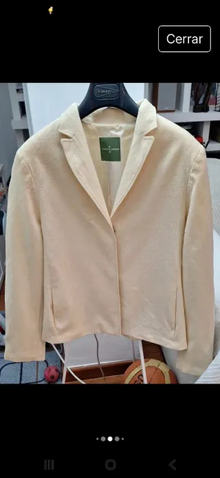 Traje chaqueta y pantalón Roberto Verino beige