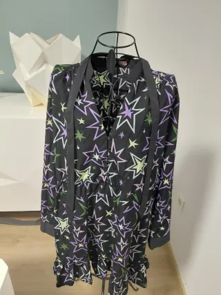 Vestido Kling negro estrellas talla XL
