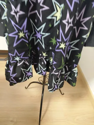 Vestido Kling negro estrellas talla XL