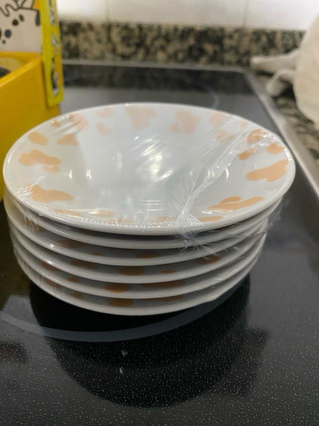 Juego Tazas Cerámica Vaca