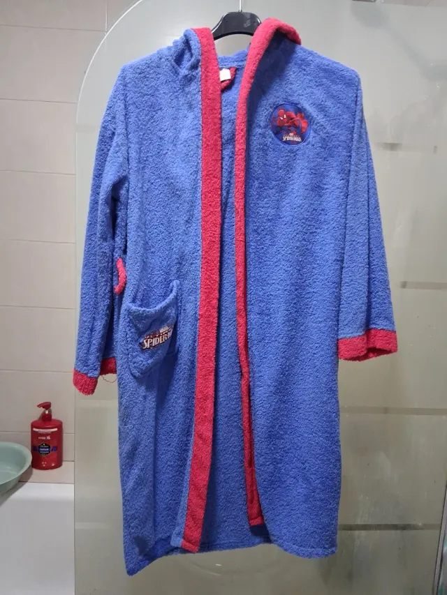 Albornoz Spiderman niño talla 10 años