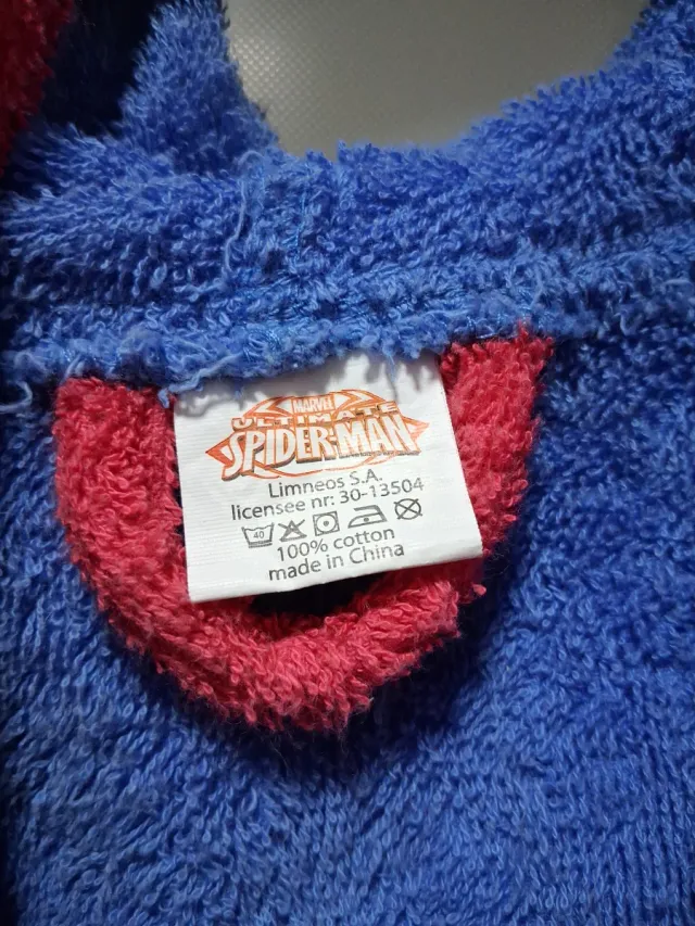 Albornoz Spiderman niño talla 10 años