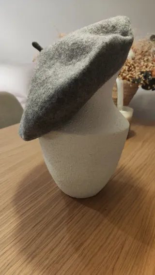 Gorro boina gris H&M